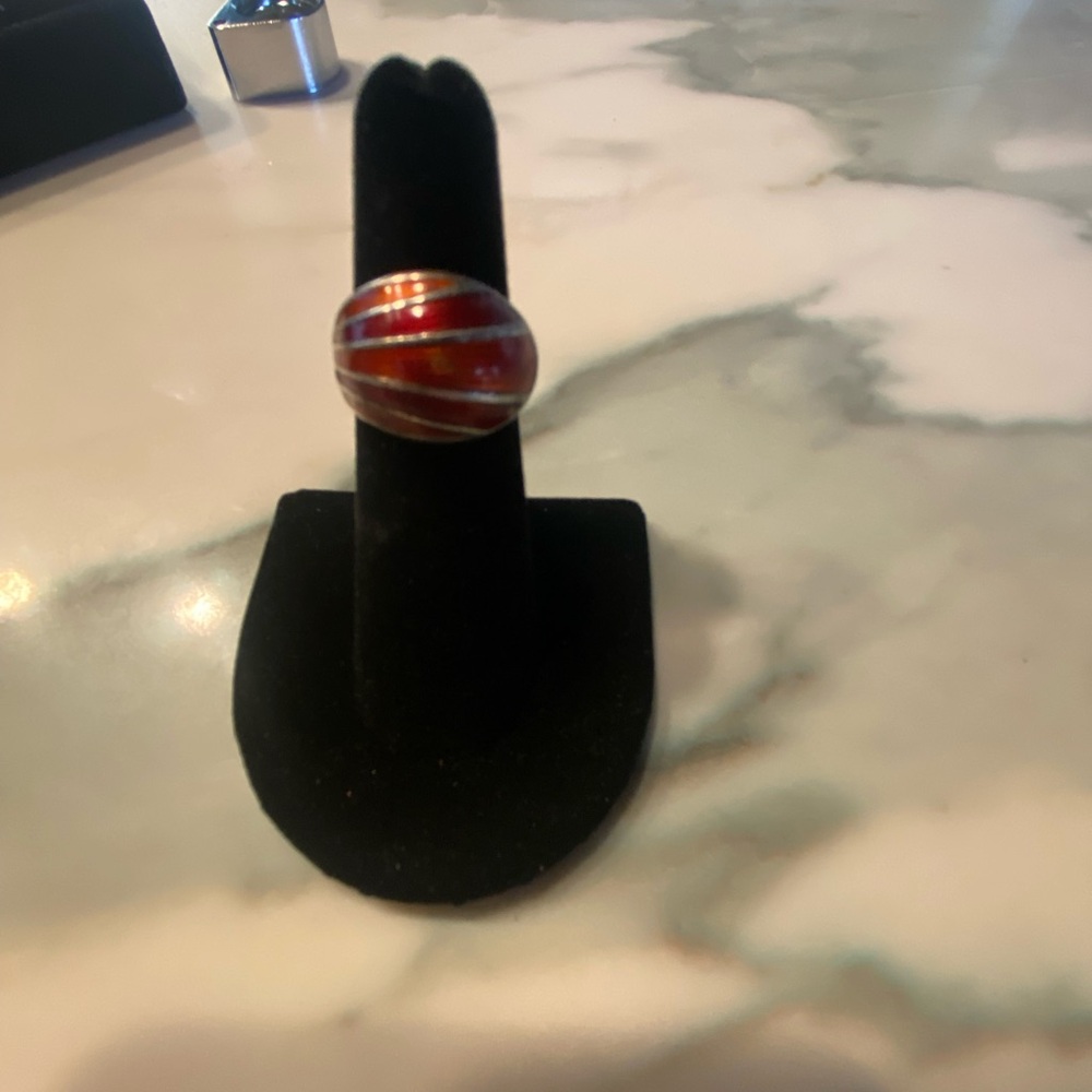 David Andersen Sterling Enamel Ring 925 size 5